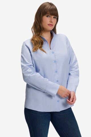 Ulla Popken Blouse in Blauw: voorkant