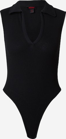 Misspap - Body camiseta en negro: frente