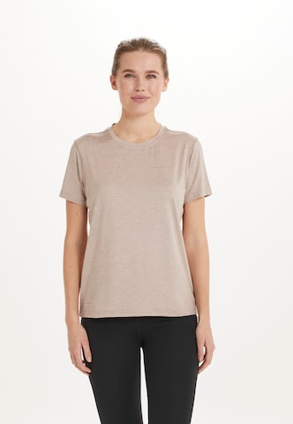 ENDURANCE Functioneel shirt 'Maje' in Beige: voorkant