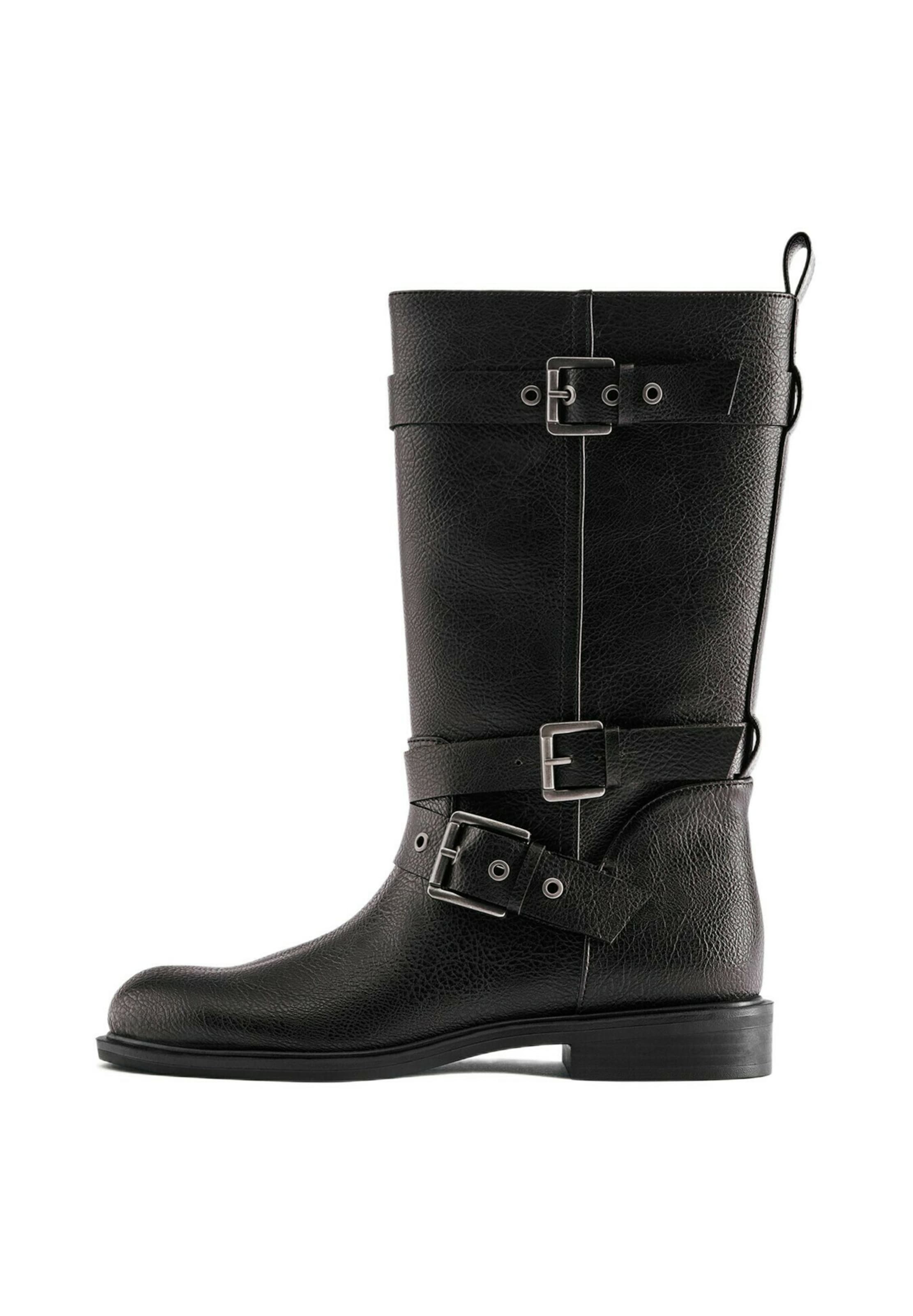Botine de la Pull&Bear pe maro: față