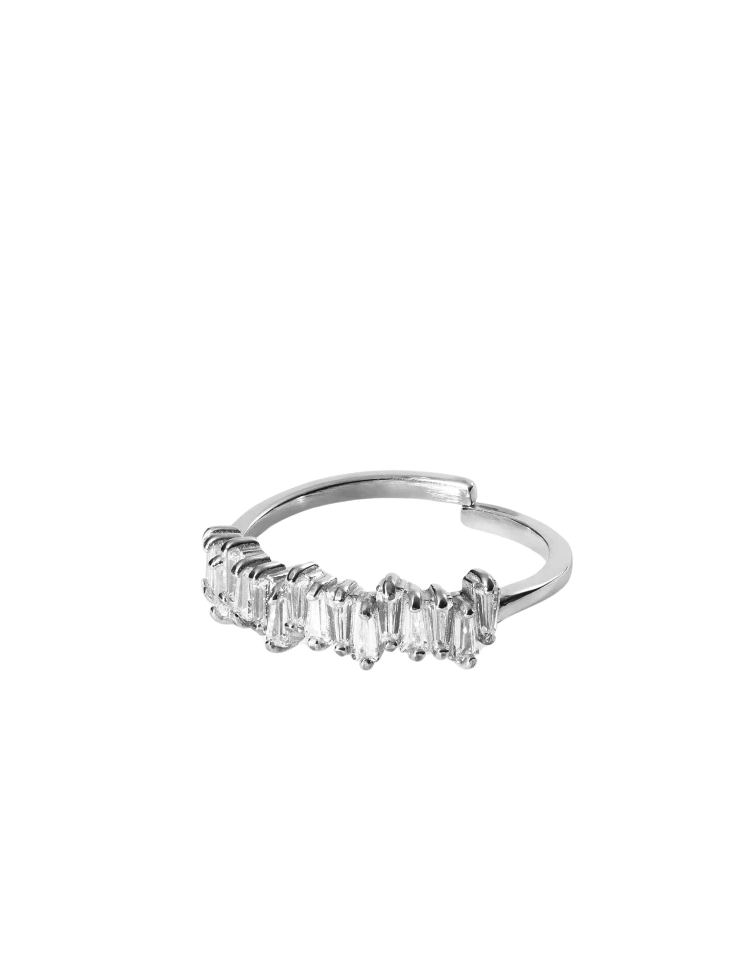 PURELEI Ring 'Powder' in Silber: Vorderseite