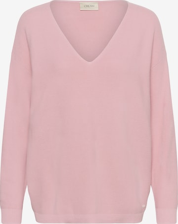 Cream Sweater 'Sillar' in Pink: front