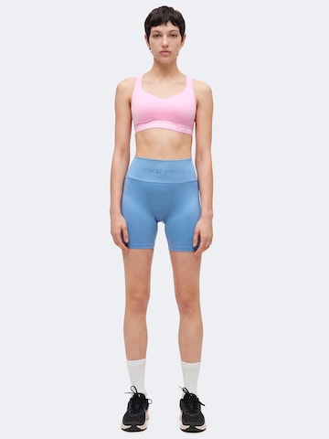 NIKE Skinny Fit Спортен панталон в синьо