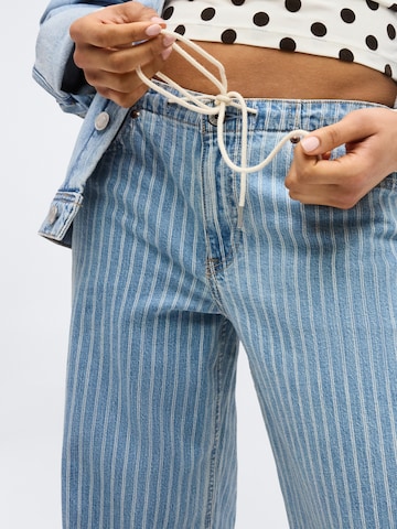 Wide leg Jeans de la Abercrombie & Fitch pe albastru