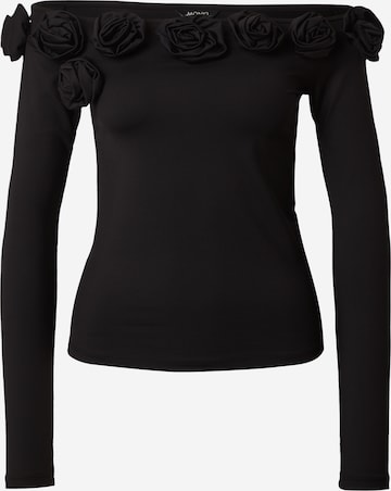 Monki - Camiseta en negro: frente