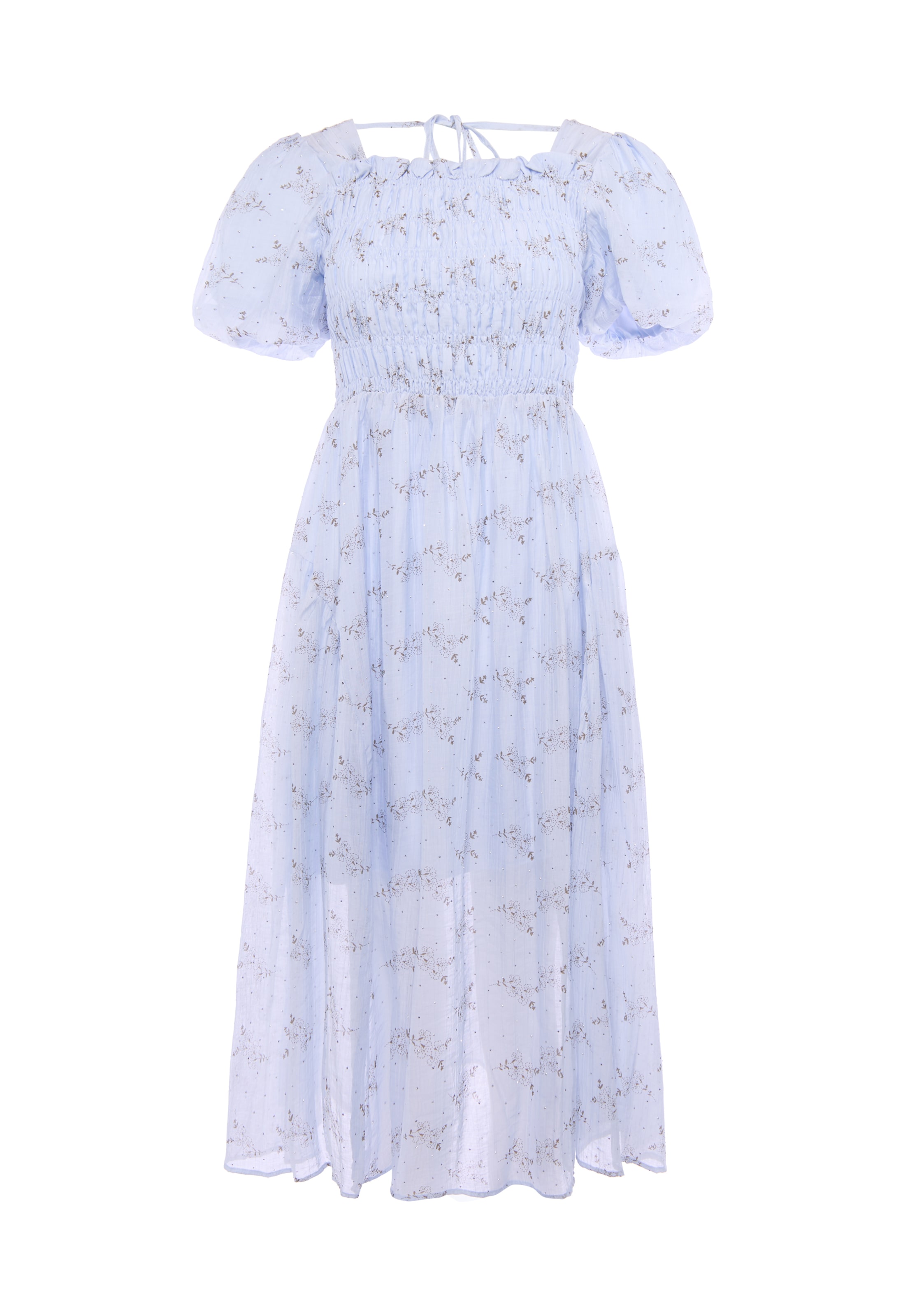 Robe usha BLACK LABEL en bleu : devant