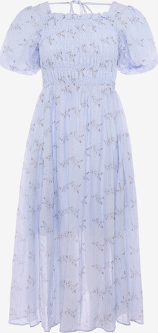 Robe usha BLACK LABEL en bleu : devant