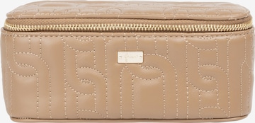 faina Cosmetic Bag 'Caissa' in Beige: front