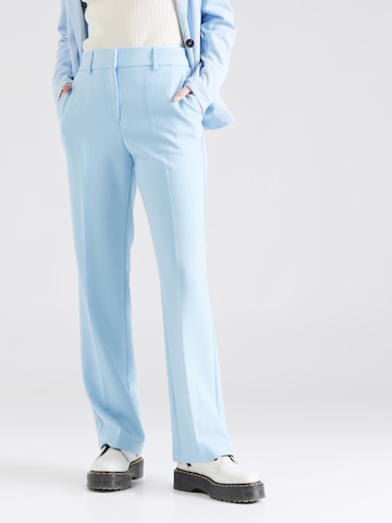 Y.A.S Regular Pleated Pants 'LIKKA' in Blue: front