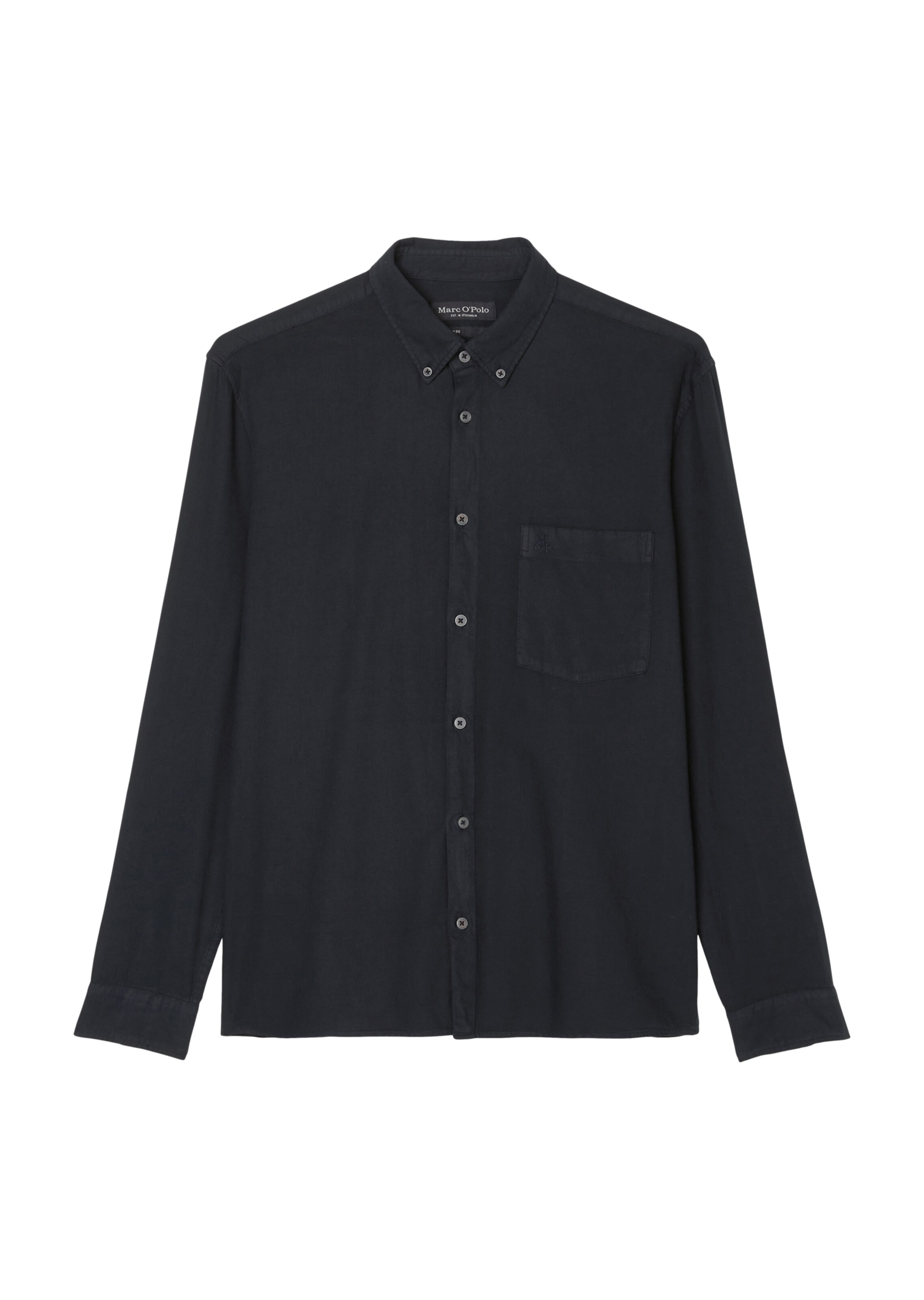 Coupe regular Chemise Marc O'Polo en noir : devant