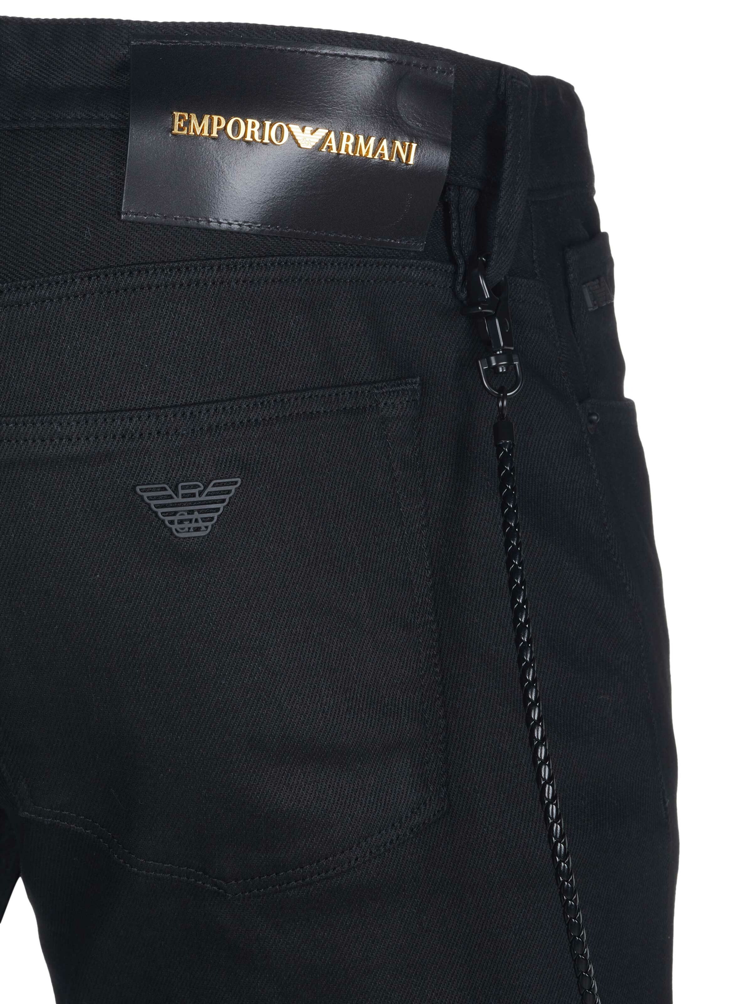 Emporio Armani Regular Jeans in Zwart