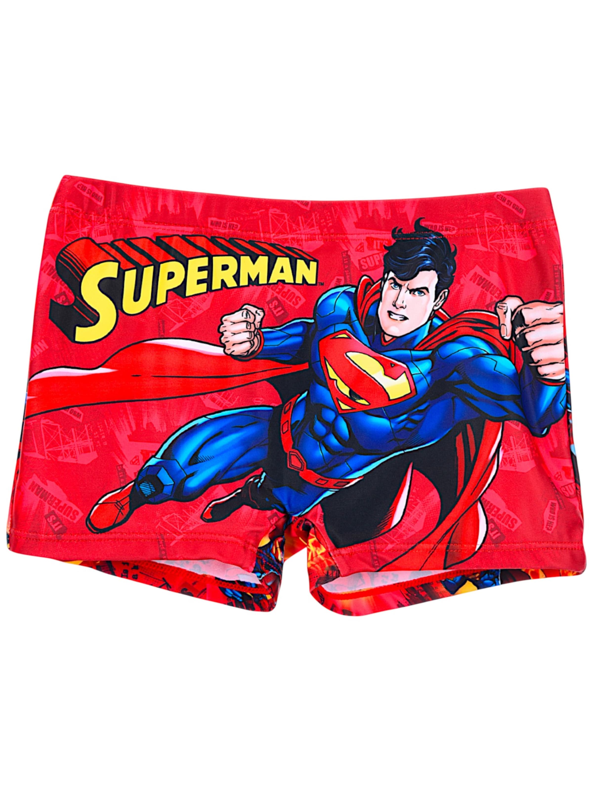 Superman Badeshorts 'Superman' in Rot: Vorderseite