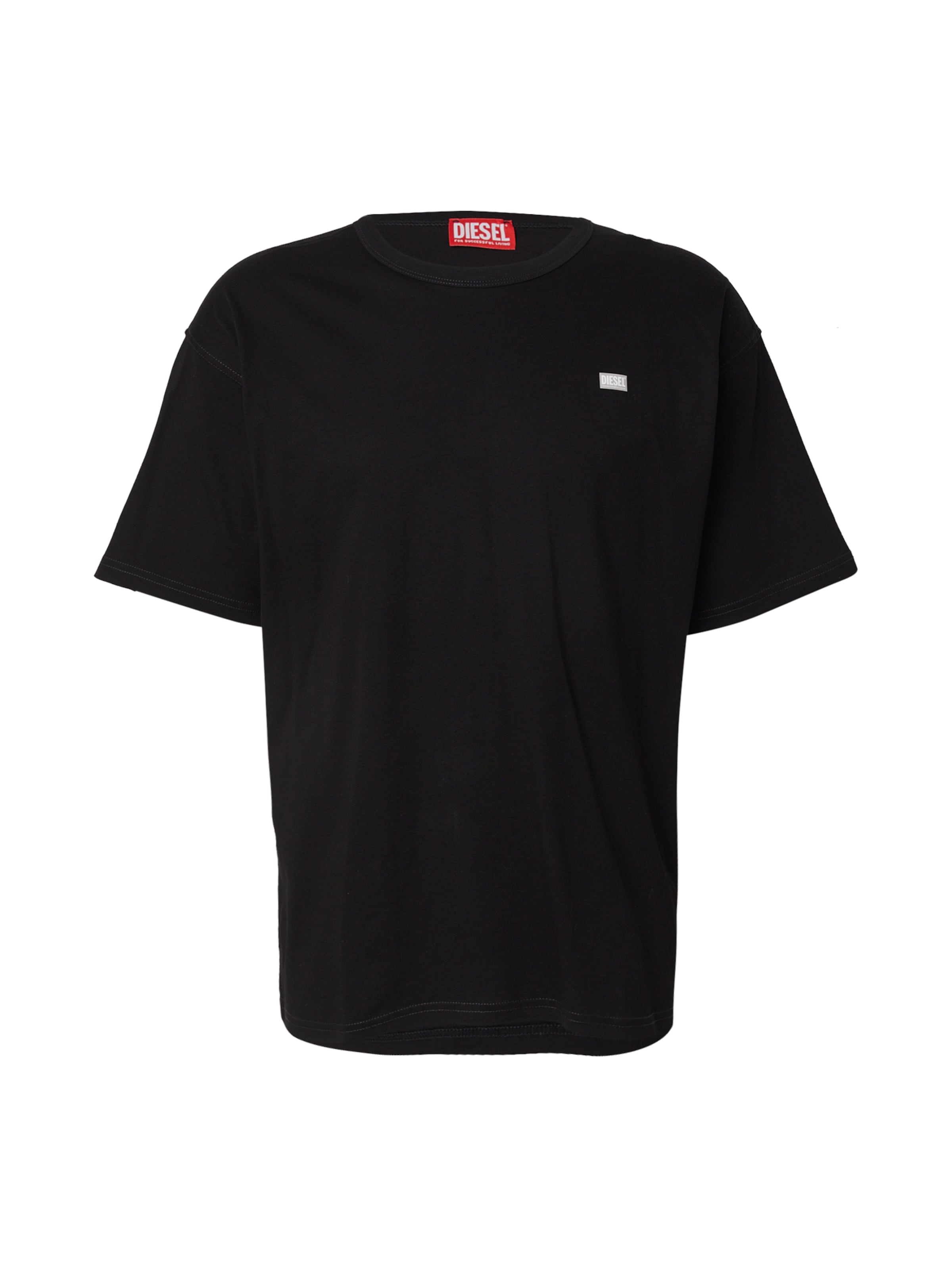 DIESEL Μπλουζάκι σε μαύρο: μπροστά