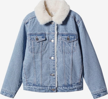MANGO KIDS Prehodna jakna 'Lisa' | modra barva: sprednja stran