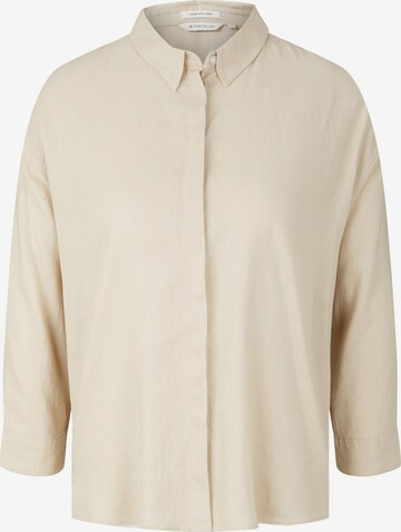 TOM TAILOR Bluse in Beige: predná strana