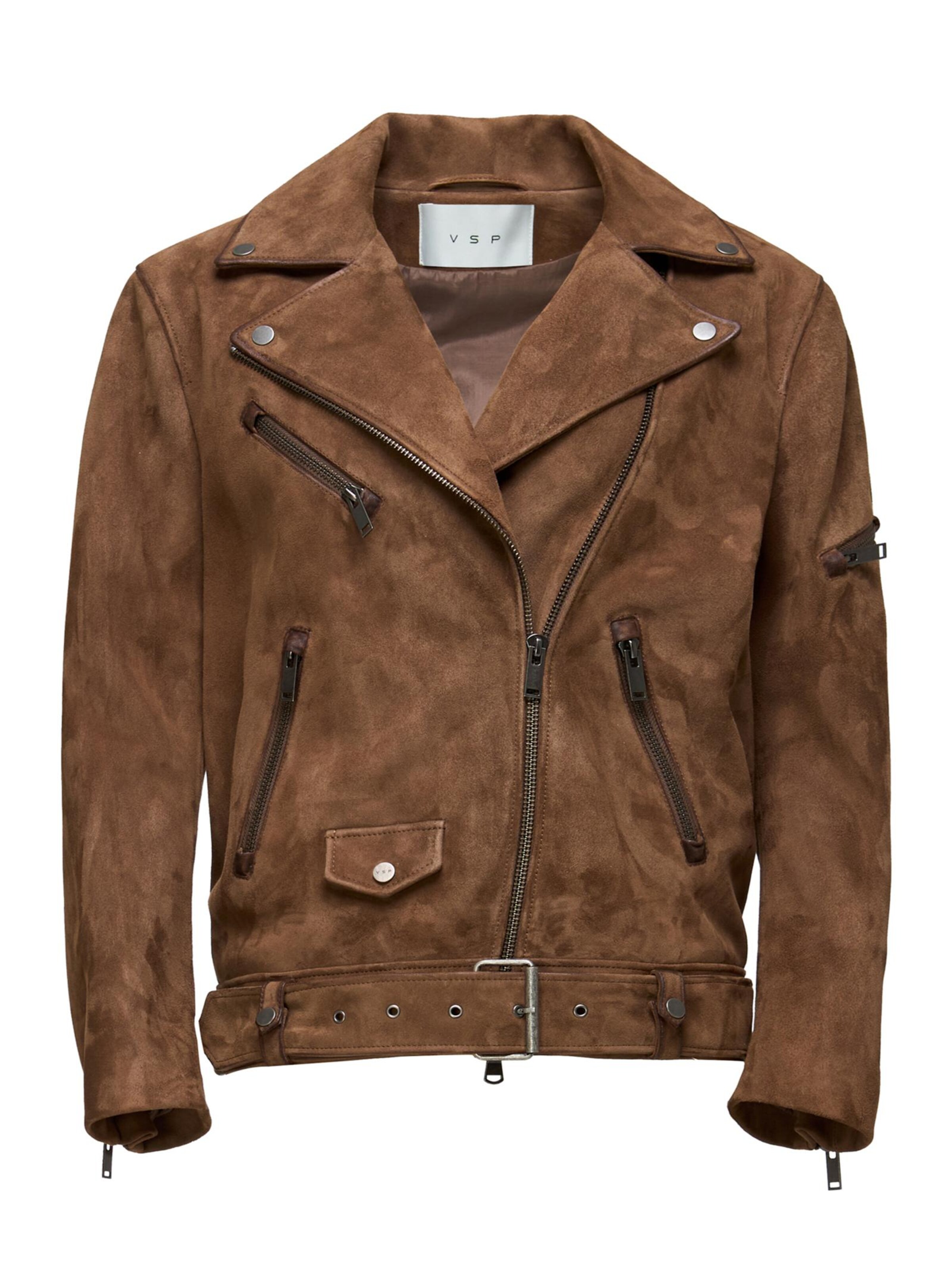 V S P Winterjacke 'Ada'‌‌‌‌ in Braun: Vorderseite