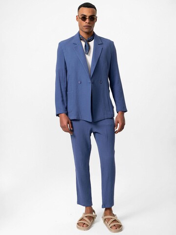 Coupe regular Veste de costume Antioch en bleu