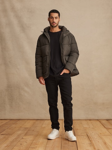 DAN FOX APPAREL Winter jacket 'Jayson' in Grey