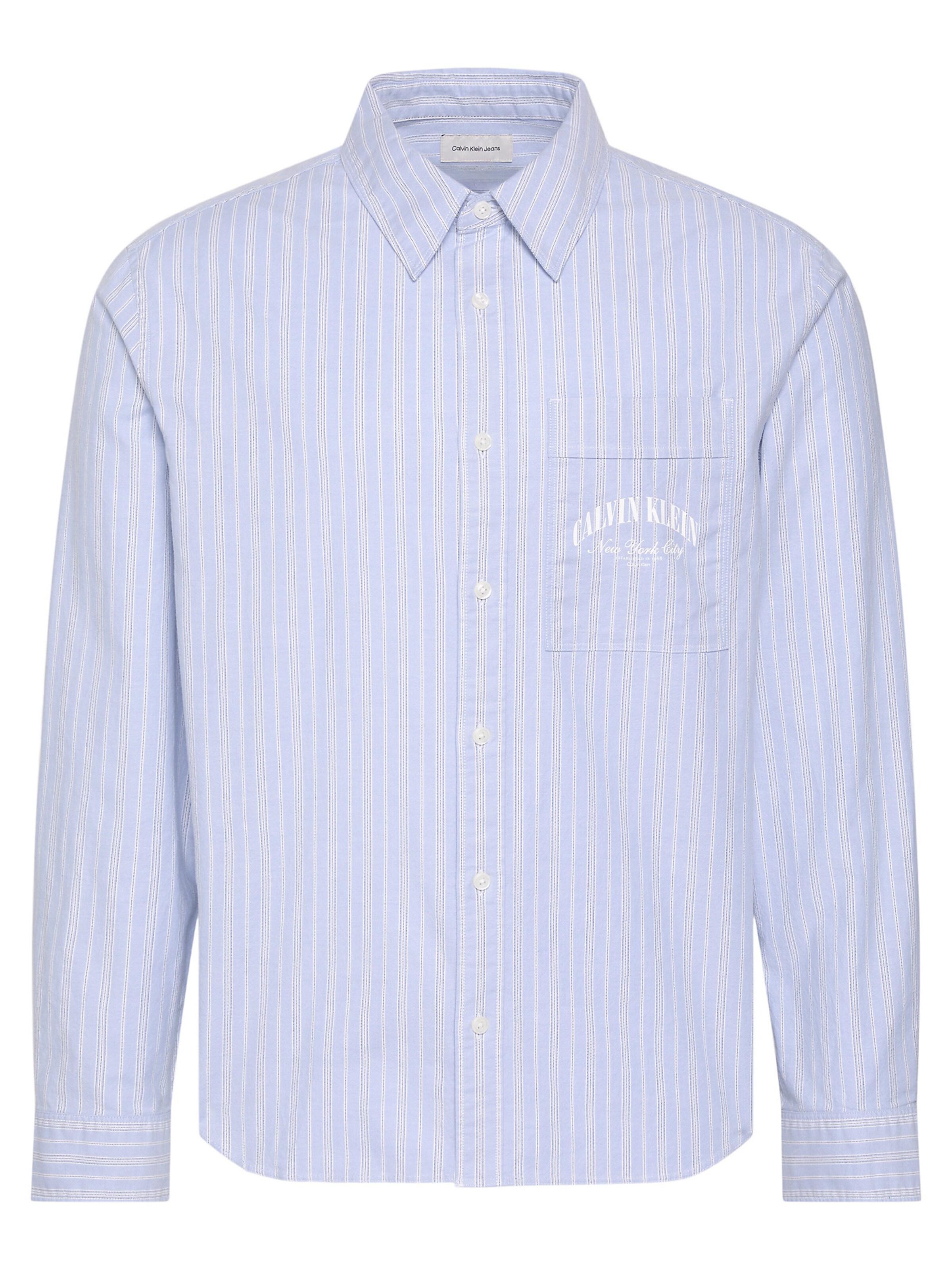 Calvin Klein Jeans Overhemd in XXS in de kleur Blauw, Productweergave