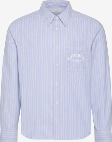 Fit confort Chemise Calvin Klein Jeans en bleu : devant