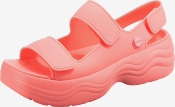 Crocs - Sandalias en rosa: frente