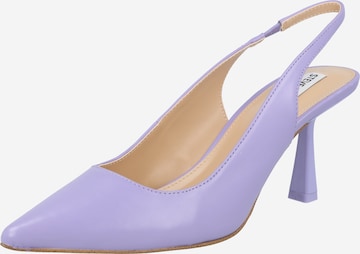 STEVE MADDEN Дамски обувки на ток с отворена пета 'Lustrous' в лилав: отпред