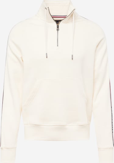 TOMMY HILFIGER Sweatshirt in hellbeige / marine / dunkelrot / weiß, Produktansicht