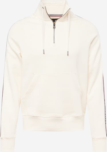 TOMMY HILFIGER Sweat-shirt en beige clair / marine / rouge foncé / blanc, Vue avec produit