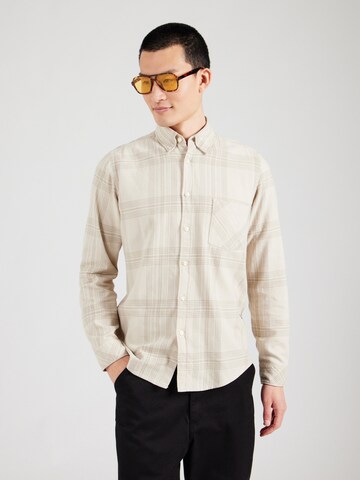 Regular fit Camicia 'Rickert_M' di BOSS in beige: frontale