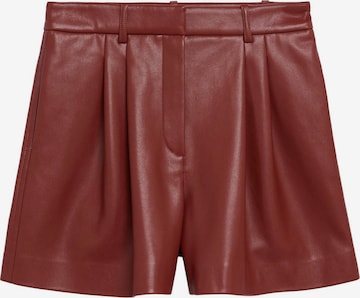 MANGO Zvonové kalhoty Kalhoty se sklady v pase 'Pauli' – červená: přední strana