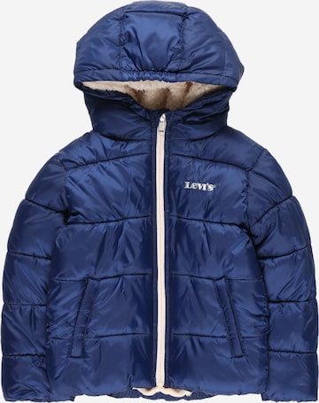 LEVI'S Zimní bunda – modrá: přední strana