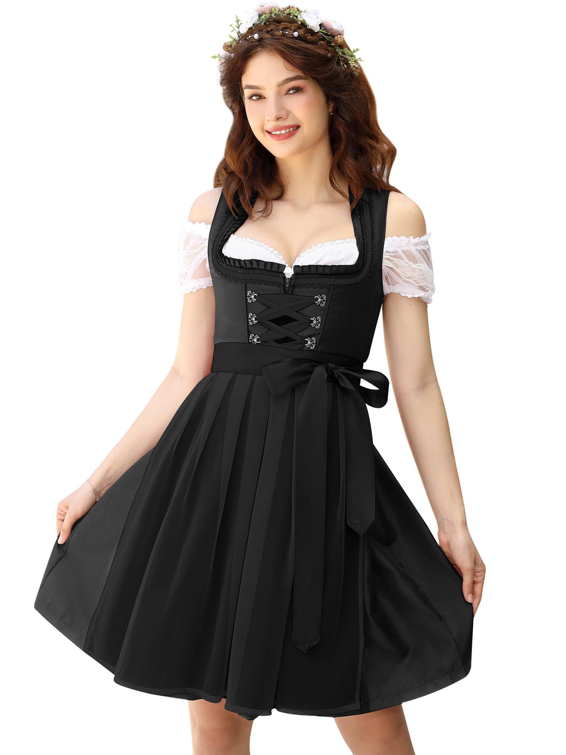 Yesfashion Dirndl in Black: front