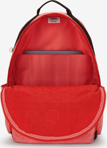 KIPLING - Mochila 'Damien' em vermelho