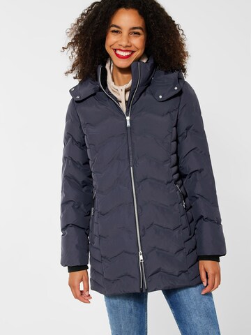 STREET ONE Winter Jacket in Blue: front