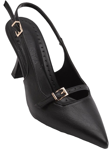 Limoya Slingpumps 'Olivia' in Zwart: voorkant
