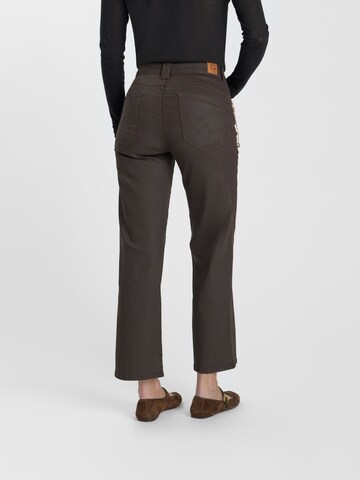 Le Temps Des Cerises Wide leg Jeans in Bruin