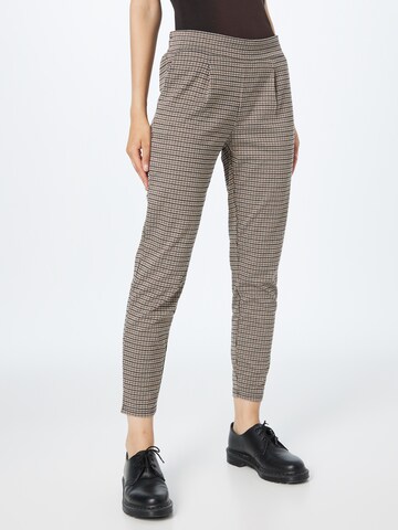 Coupe slim Pantalon chino ICHI en beige : devant