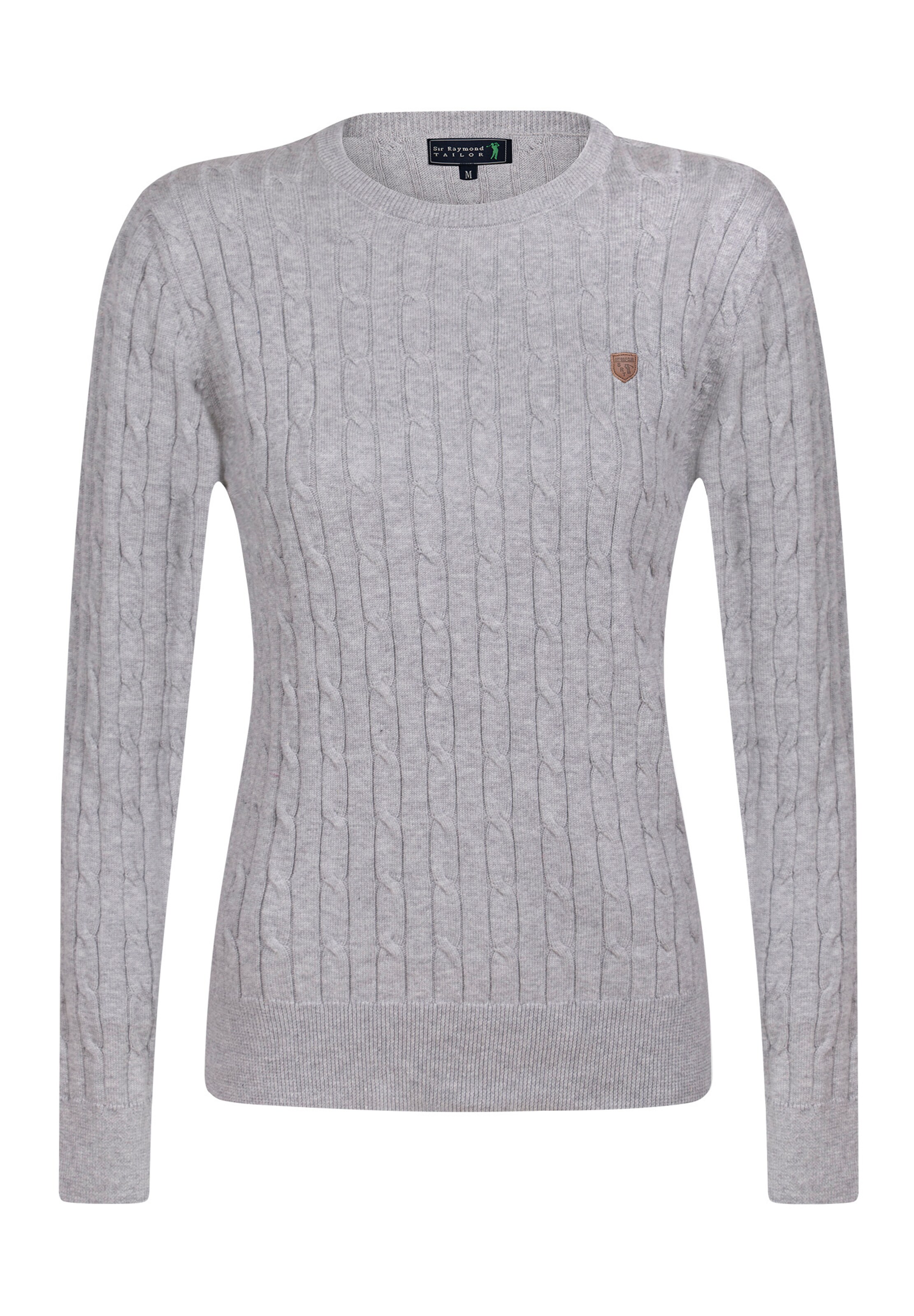 Sir Raymond Tailor Strickpullover 'Authen' in Grau: Vorderseite