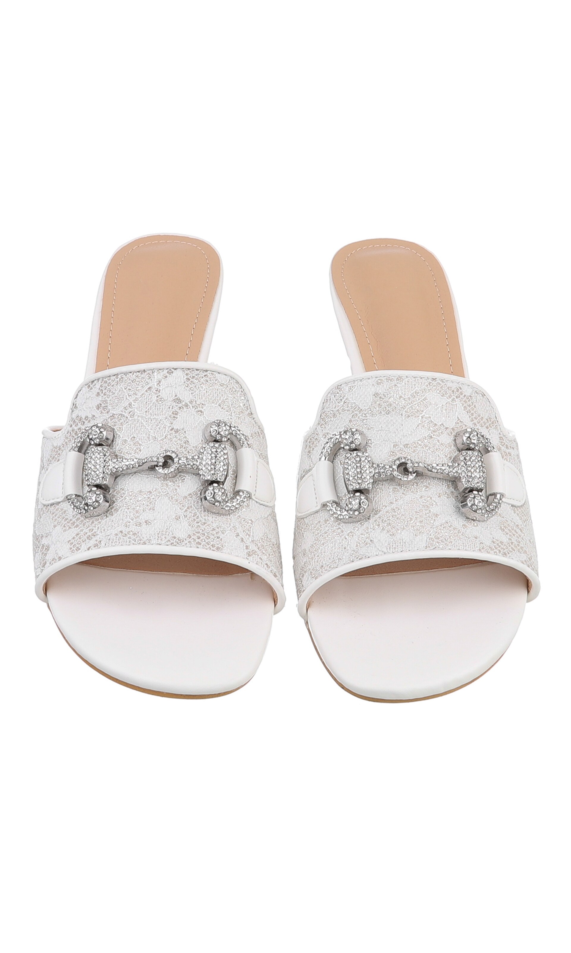 Ital-Design Pantolette in Weiß