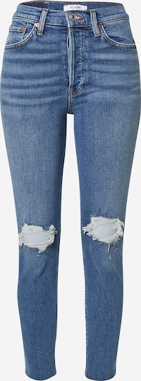 Jeans RE/DONE pe albastru denim, Vizualizare produs