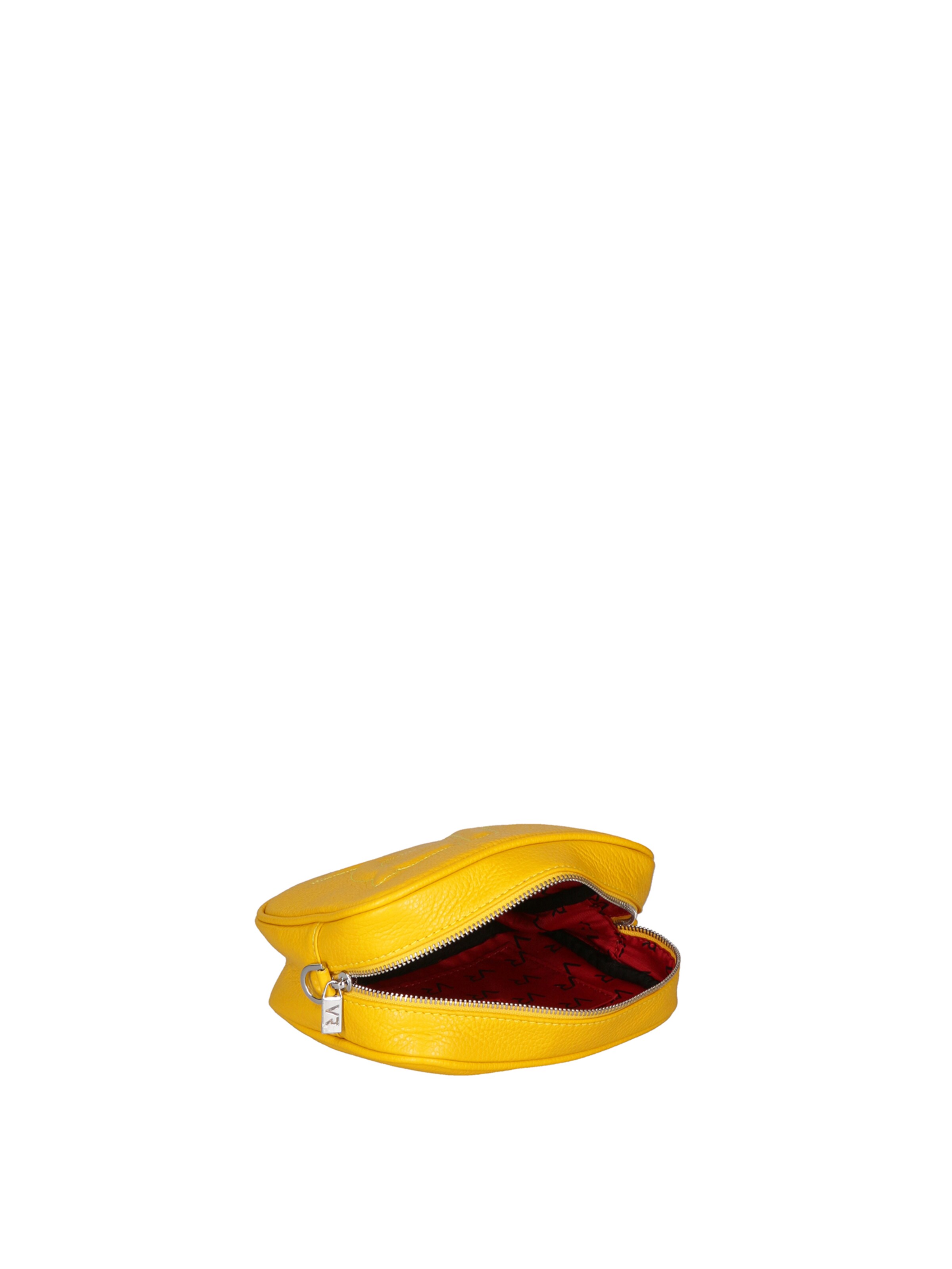 Borsa a tracolla 'Borsa a Tracolla Donna Pelle Virginia Rhinè Zip' di Virginia Rhinè in giallo