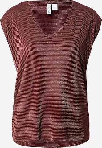 PIECES Paita 'PCBillo' värissä punainen: etupuoli