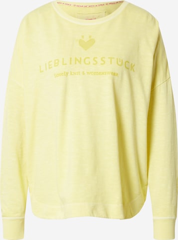 LIEBLINGSSTÜCK Sweatshirt 'Uzy' in Yellow: front