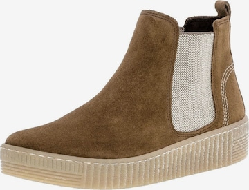 GABOR Chelsea Boots in Braun: Vorderseite