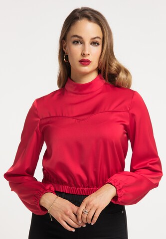 faina Sweatshirt in Roze: voorkant