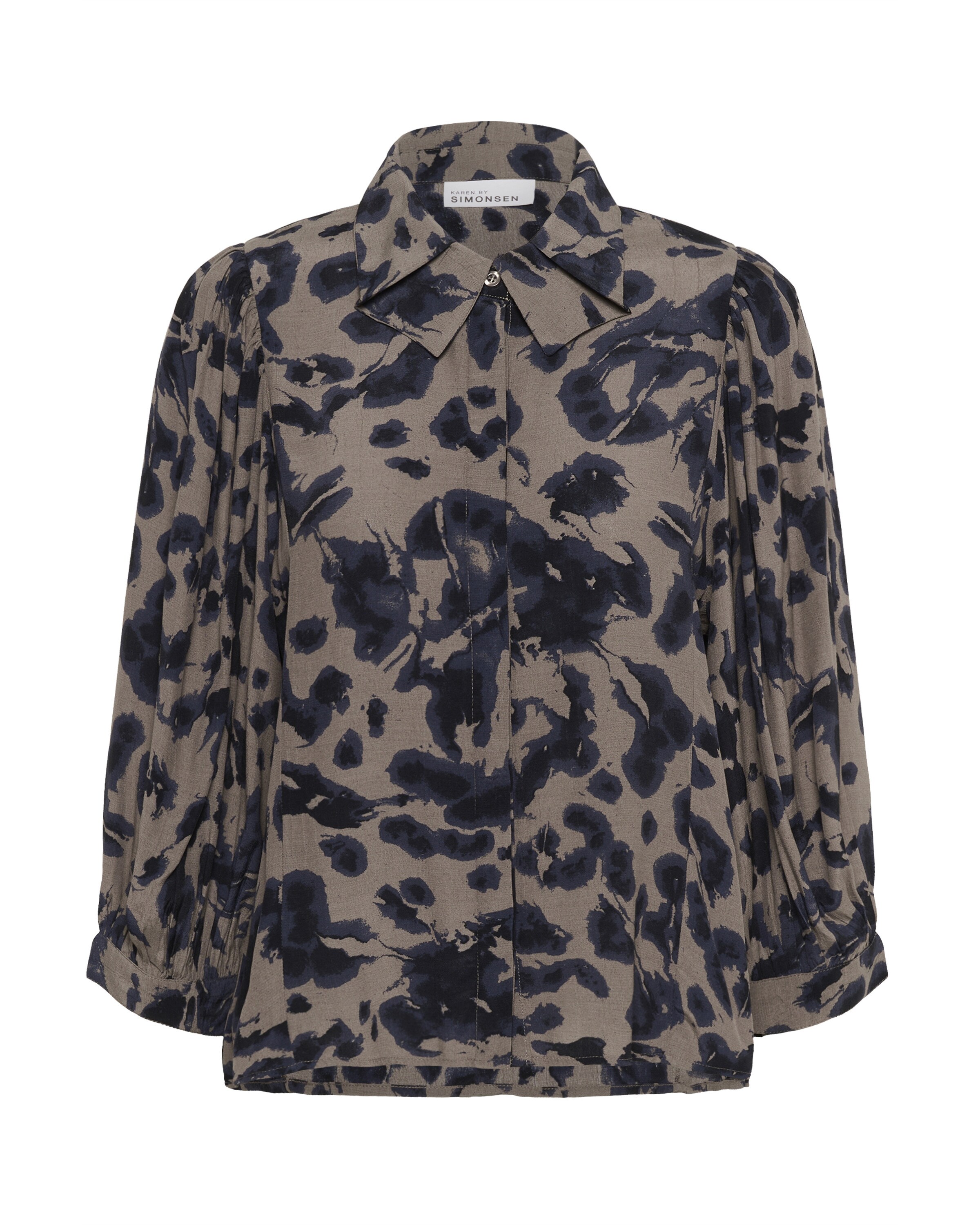 KAREN BY SIMONSEN Blouse 'Ashley ' in Grey: front