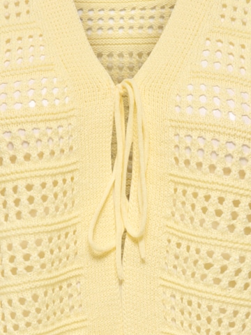 ONLY Strickjacke 'ONLLykke' in Gelb