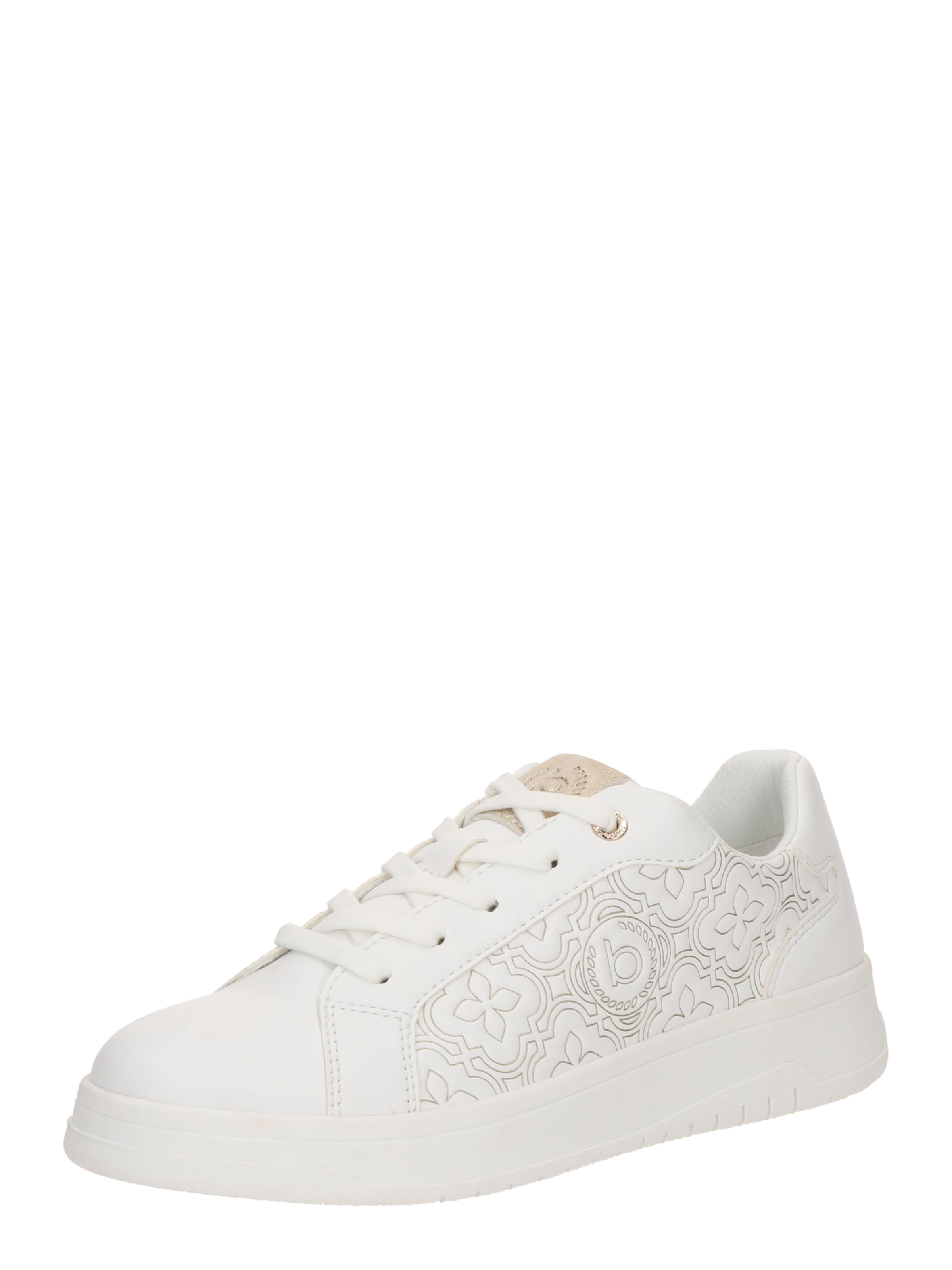 Baskets basses bugatti en blanc : devant