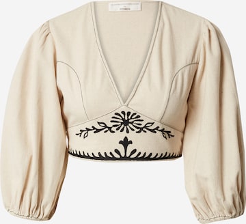 Guido Maria Kretschmer Women Blouse 'Alexis' in Beige: voorkant