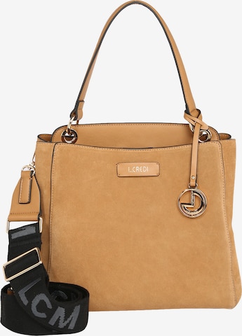 L.CREDI Handbag 'Fioretta' in Beige: front